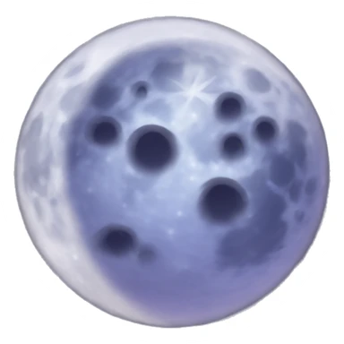 Dazzling moon  sticker