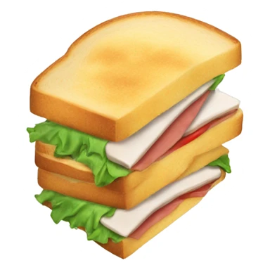 half eaten sandwich  sticker
