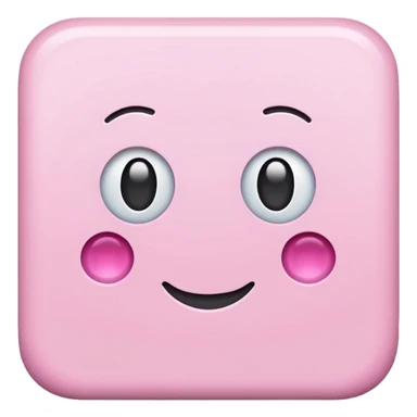 Pembe kare sticker