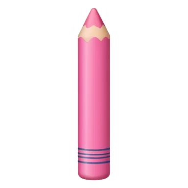 pink crayon sticker