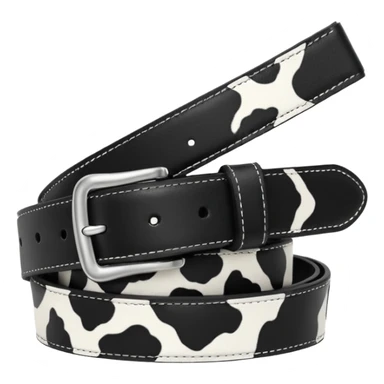 Cow print pattern belt  sticker