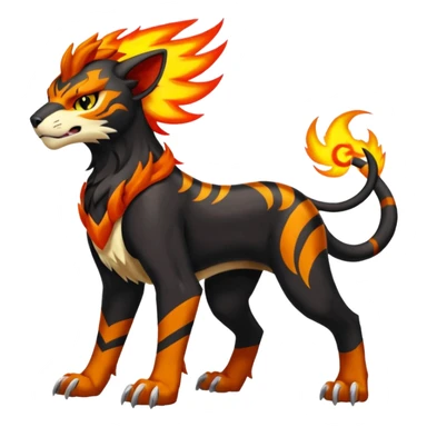 Houndoom-Tigress-Luxray-Gryphon-fusion (full body) sticker