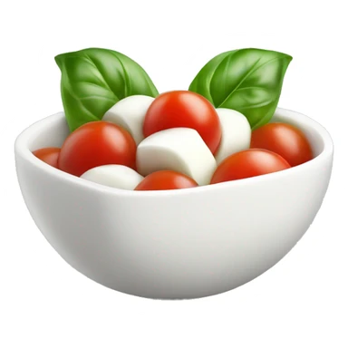 Caprese salad with basil sticker