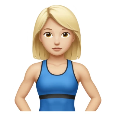 blonde girl athlete sticker