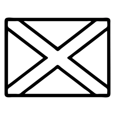 flag of the cross of Saint Andrew, white background with red saltire cross, iconic style, no text sticker