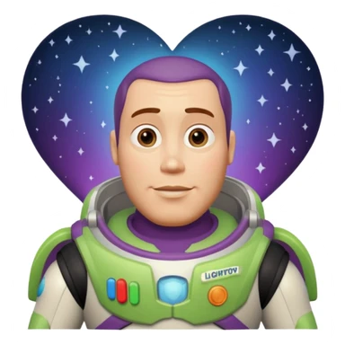 Buzz Lightyear saying  "I Love You until Infinity and beyond!!" sticker