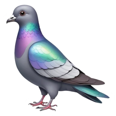 pigeon boule à facettes  sticker