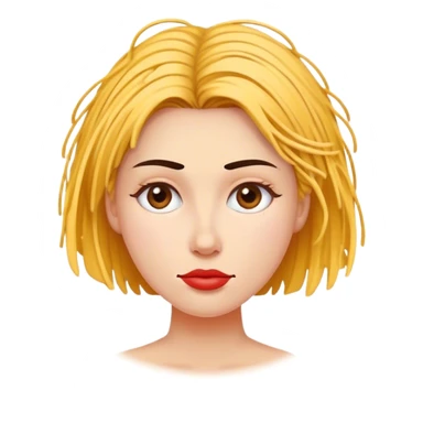 Woman with scribble s head sticker