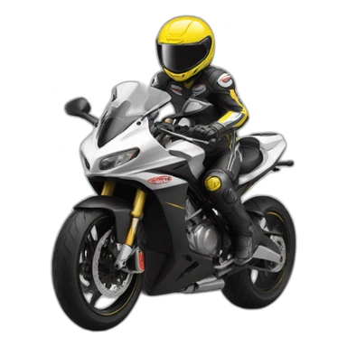 Supersport motorbiker sticker