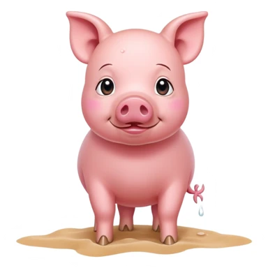 pig on the beach sticker