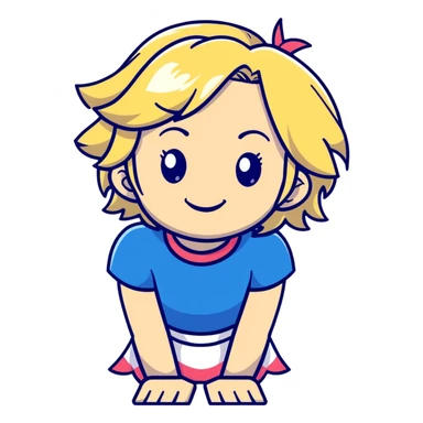 Smiling Lucy Heartfilia from Fairy Tail with blonde hair sticker