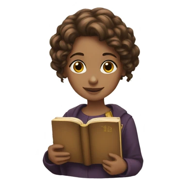 Hermione with a book sticker