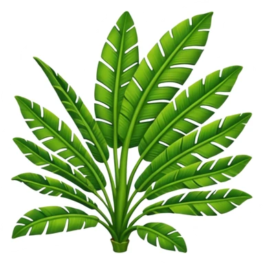 only a single banana leaf not the tree sticker