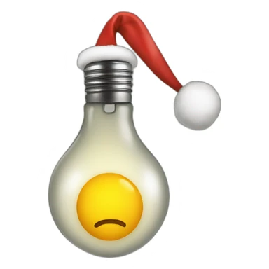Christmas bulb sticker