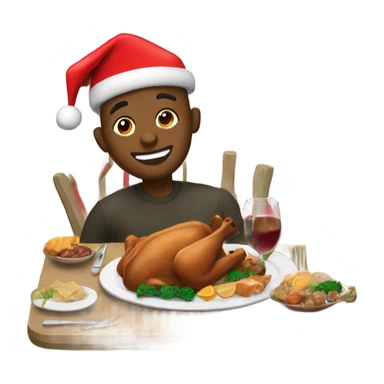 Christmas dinner sticker