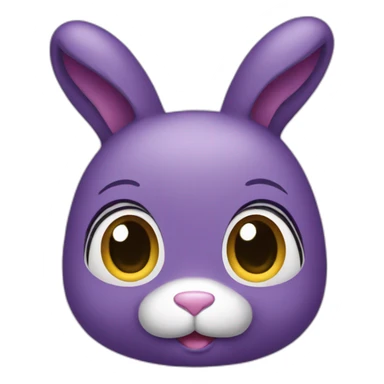 Purple Bunny sticker