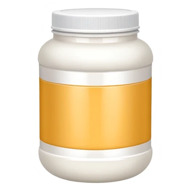 whey protein powder jar sticker