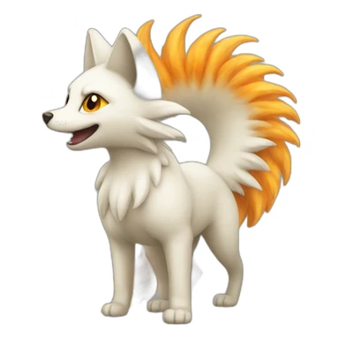 Nine tailed sticker
