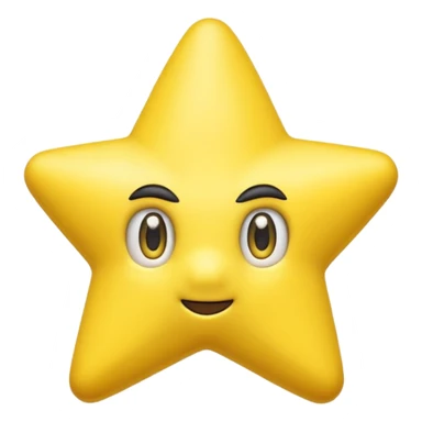 ESTRELLA DE SUPER MARIO SIN NARIZ Y SIN Boca nadams los ojos sticker