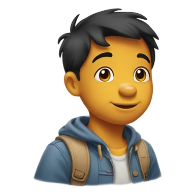 Winnie the Pooh as a human sticker