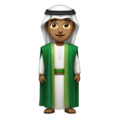 Saudi Man with Saudi clothes sticker