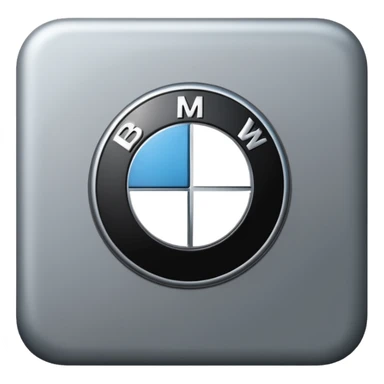 BMW emoji logo in grey color  sticker