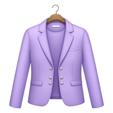 Aesthetically arranged clothes in lavender color sticker