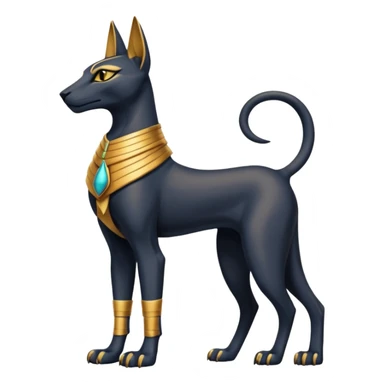 Anubis-Bastet-Horus-Fakémon-hybrid-creature (full body)  sticker