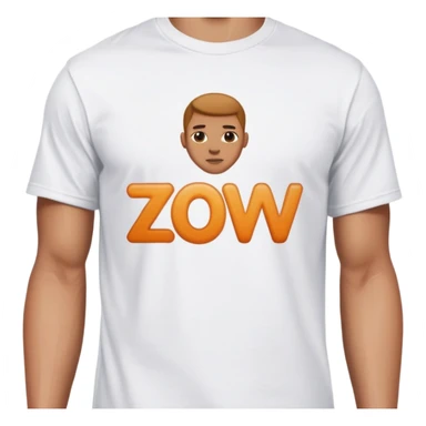 Человек с надписью ZOV sticker