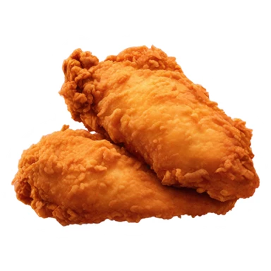 Pink fried chicken  sticker