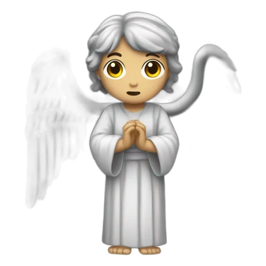 Asian weeping angel full body sticker