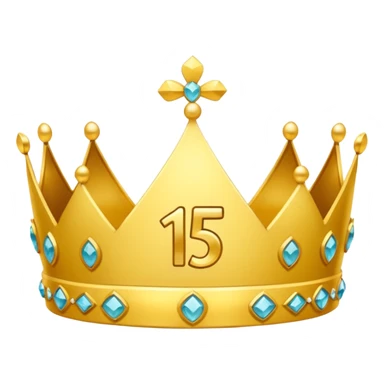 anillo de cumpleañera de 15 años y que tenga los 15 en el medio y que fuera una diadema sticker