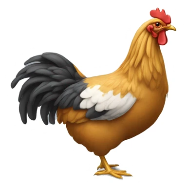 Une poule avec une chaîne en or sticker