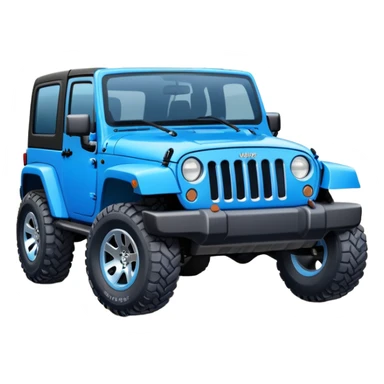 Blue jeep wrangler sticker