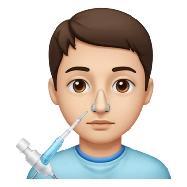 Nose injection  sticker