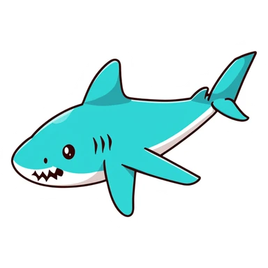 shark-airplane hybrid sticker