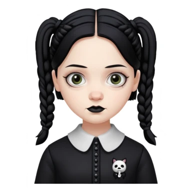 wednesday addams sticker