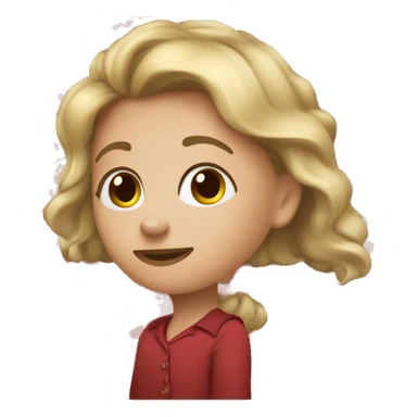 Девушка красивая с красивыми бордовыми-красными волосами, одежда черная, глаза коричневые, красивые ресницы, крест готический на шее, на одном ухе пирсинг  sticker