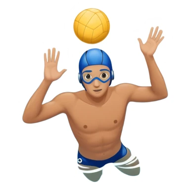 determined pool diver dives into a pool of confidence blue water underneath  sticker