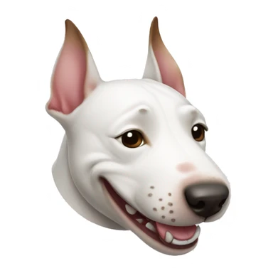 Bull terrier smiling sticker