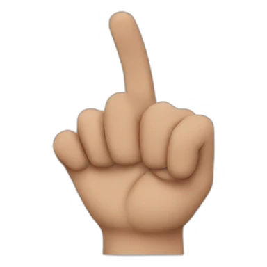 Finger guns sticker