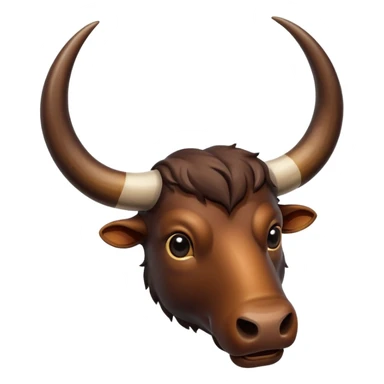 Buffalo horns. No face. sticker