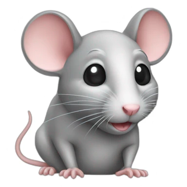 Rat avec argent sticker