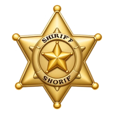 Sheriff major badge emoji  sticker
