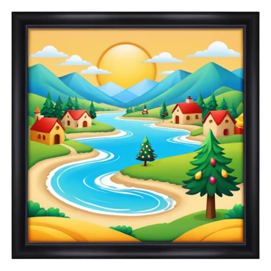 summer christmas valley sticker