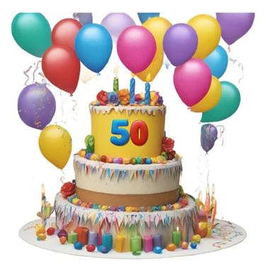 Happy 50th Birthday sticker