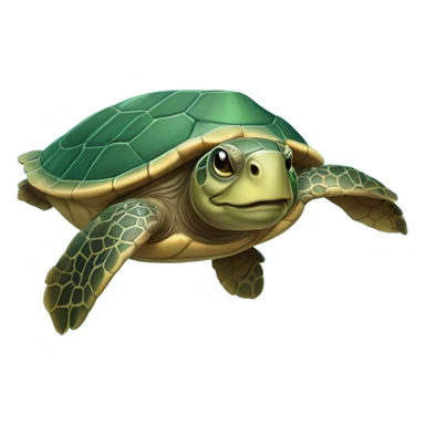 Swimming  turtle ￼ sticker