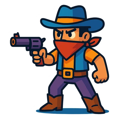 shooter character sticker