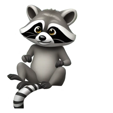 Florida Palm tree raccoon sticker