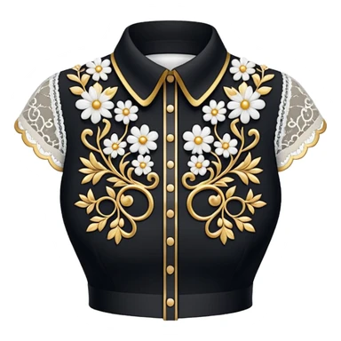 decorative shirt collar sticker
